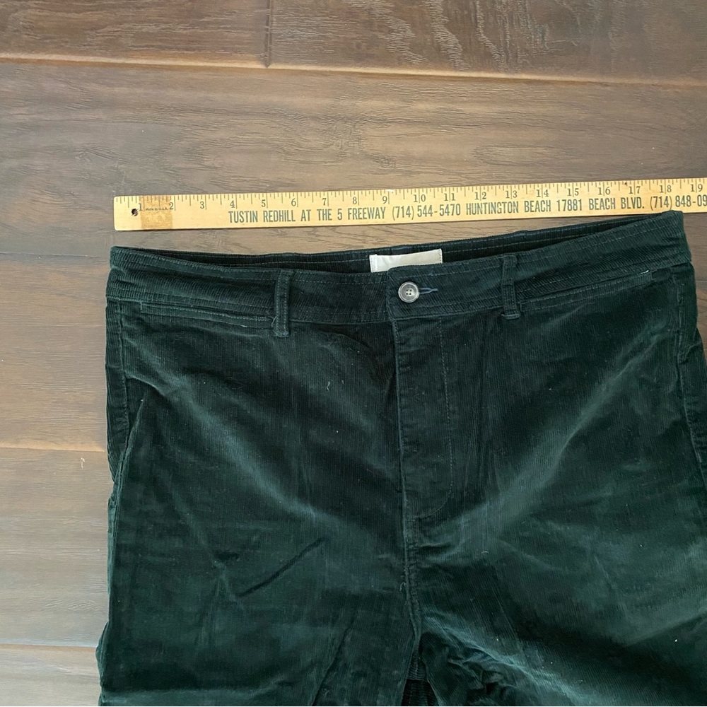 New Everlane woman’s corduroy straight relaxed dark green pant size 6 available - Picture 14 of 15